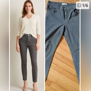 NWOT! Ann Taylor Modern Skinny Jeans, Light Grey Wash, 10P, Mid‑Rise, Polished